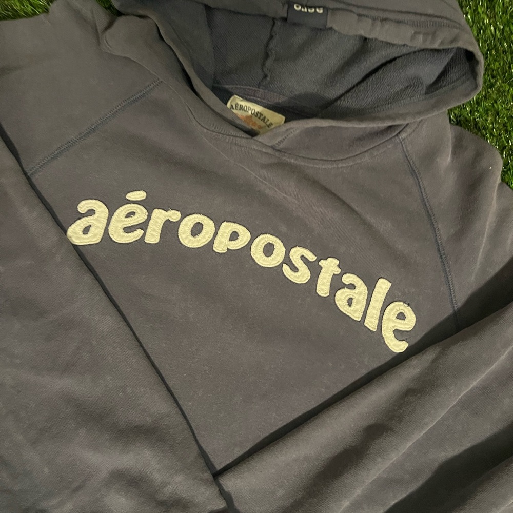 Aeropostale Charcoal Hoodie Sweater